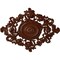 Ekena Millwork Katheryn Ceiling Medallion, Hand-Painted Burnished Mahogany Crackle, 22 1/2"W x 30 3/8"H x 1 1/2"P CM30KTBMC - alternate 1